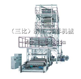 SJ-GS 爱体育官方(中国)总部 三至五层共挤薄膜吹塑机组 (IBC 膜泡内冷型)